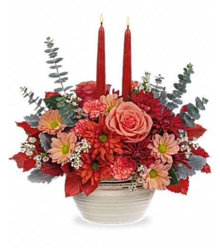 ARTISANAL HARVEST CENTREPIECE. An arrangement by Aurora Greenhouse.