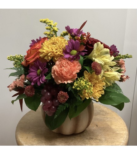 Pumpkin Spice. An arrangement by Roma Flowers and Gifts.