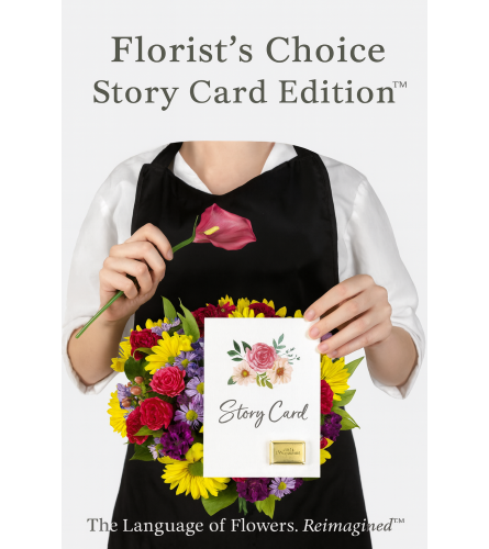 Florist’s Choice — Story Card Edition™ - Deluxe. An arrangement by Lori's Hearts and Flowers.