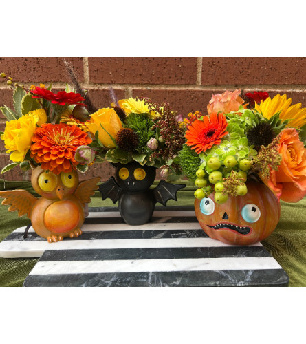 Flight Of BOOS. An arrangement by Flower Snobs at Cityview.