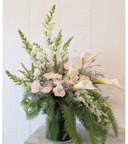 Whispers of Grace. An arrangement by Block Farms Flowers.
