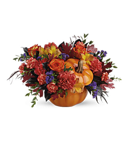 Harvest Glow Arrangement - Deluxe. An arrangement by Flore's Shop.