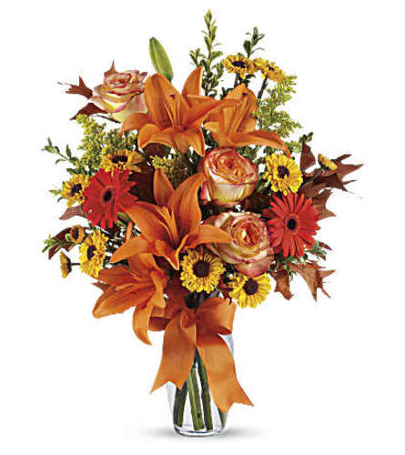 Golden Grace Arrangement - Deluxe. An arrangement by Flore's Shop.