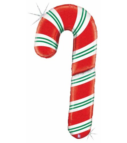 Special Delivery Candy Cane 5 Feet Tall. An arrangement by Balloon Bouquets Plus.