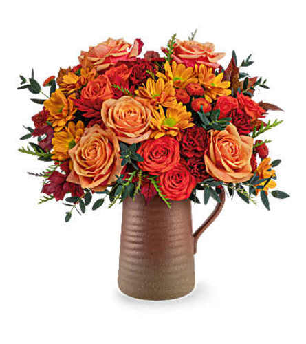 Rustic Sunset Charm - Deluxe. An arrangement by Flore's Shop.