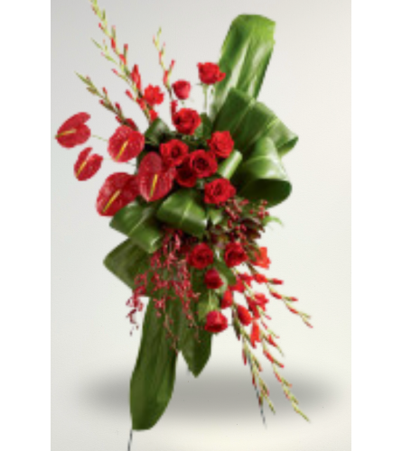 Sweet Thoughts Sympathy Spray. An arrangement by Blossoms On The Trail.