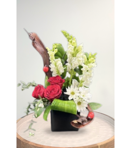 Woodland Collection- Lady Bugs - Deluxe. An arrangement by Blossoms On The Trail.