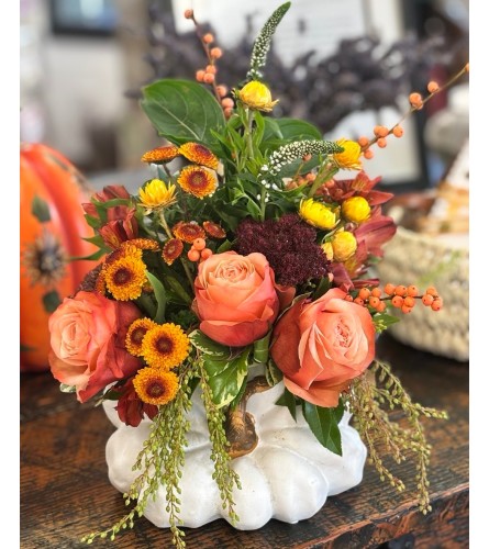 Smashing Pumpkins. An arrangement by Thurston Flowers.