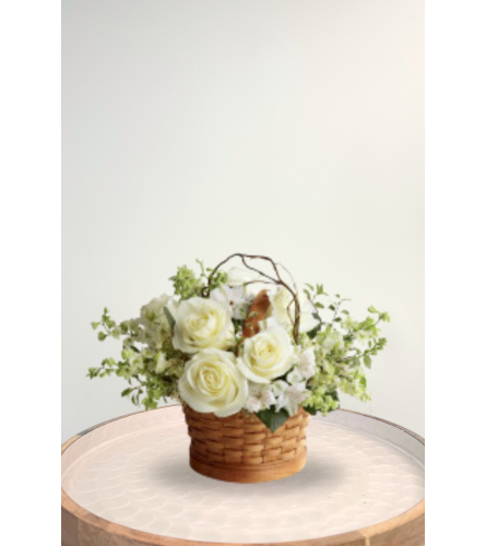 Peaceful Garden Basket - Deluxe. An arrangement by Blossoms On The Trail.