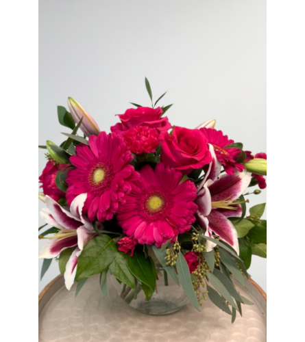 The Pink Falmingo. An arrangement by Blossoms On The Trail.