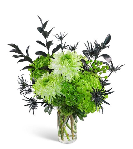 Emerald City. An arrangement by The Flower Shop of Lake Charles.