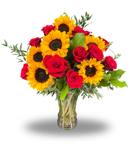 Sunburst Romance. An arrangement by Flowers of Jacksonville.