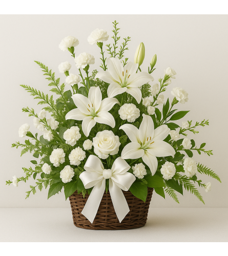 White Haven. An arrangement by Passiflora Creations LLC.