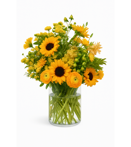 Sunshine Embrace. An arrangement by Todaisies Floral Design.