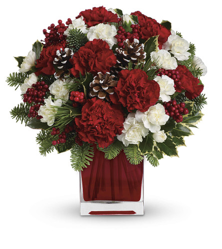 Make Merry - Deluxe. An arrangement by Very's Flowers.