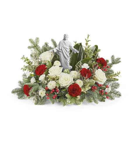 Heavenly Peace Bouquet - Deluxe. An arrangement by Very's Flowers.