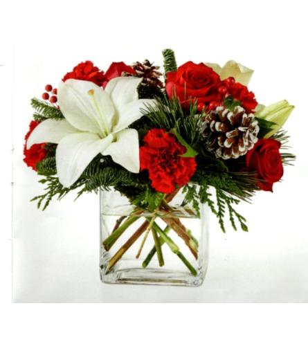 Holiday Harmony Bouquet. An arrangement by Julie's Artistic Rose.