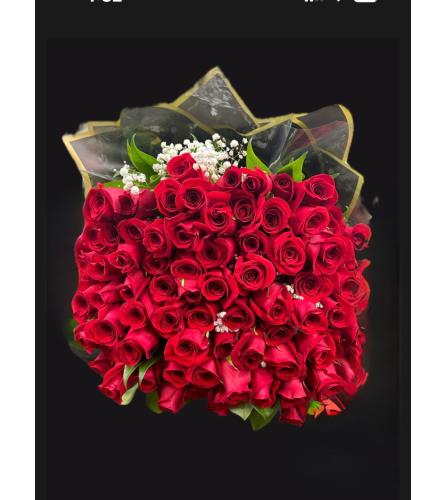 Eternal Rose Embrace Bouquet - Standard. An arrangement by Hillcrest Florist.