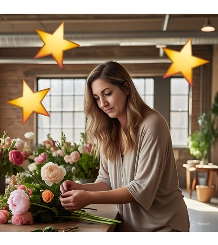 Designer's Choice *Lux* Floral Arrangement. An arrangement by Anne Marie Rose Floral Design.