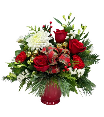 Festive Blooms Bouquet - Deluxe. An arrangement by Fendley Florists.