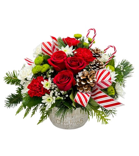 Candy Cane Blossom. An arrangement by Ada's Flowers.