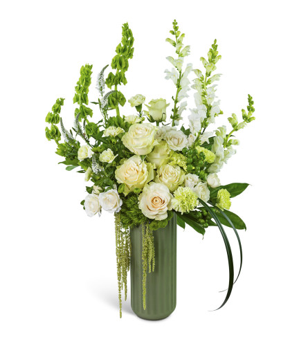 Cashmere Veil. An arrangement by The Flower Shop of Lake Charles.