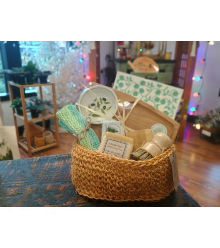 Kitchen Care Basket - Deluxe. An arrangement by Thurston Flowers.