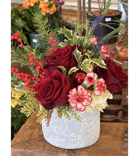 Holly Jolly Christmas. An arrangement by Thurston Flowers.