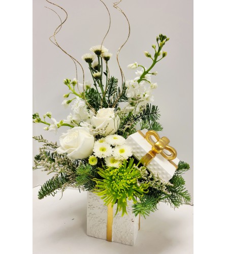 Your Christmas Gift. An arrangement by Brown Floral and Fudge.