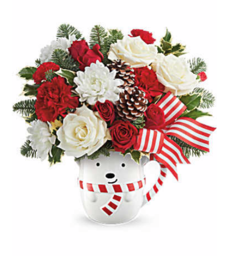 Send a Hug Cozy Cub - Deluxe. An arrangement by Clemmons Florist Inc..