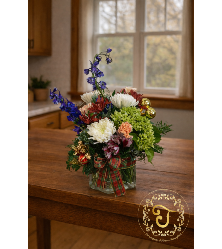 Winter Grace Bouquet - Standard. An arrangement by Lori's Hearts and Flowers.