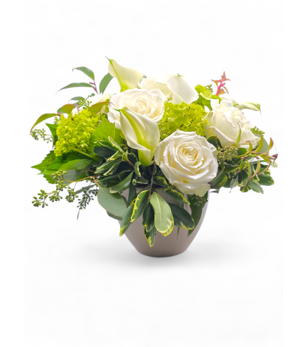 Luminous Tranquility - Deluxe. An arrangement by Appleblossoms Flowers, Gifts and More.