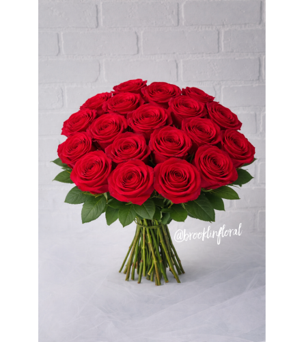 Simply Roses (Red) - Deluxe. An arrangement by Brooklin Floral and Garden Shoppe Inc..