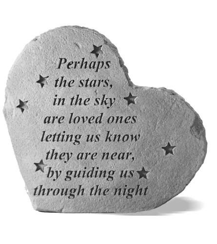 Perhaps the stars in the sky memorial stone. An arrangement by Block Farms Flowers.