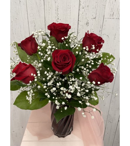 Thought of you Bouquet with Red Roses - Standard. An arrangement by Incredible Florist.