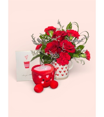 I Love You A Latte. An arrangement by In Bloom.