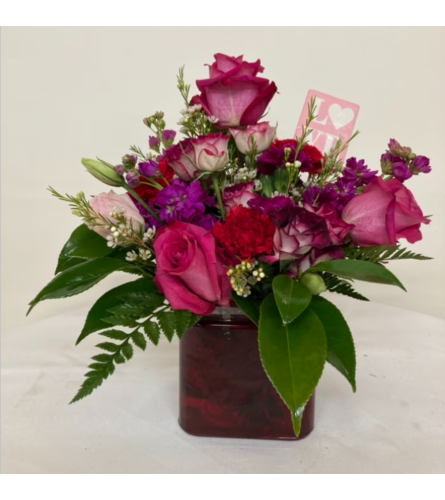 You Make Me Blush. An arrangement by Bloomingfields Florist.