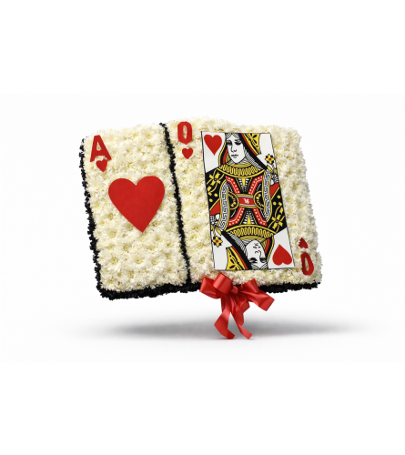Queen of Hearts Tribute. An arrangement by Cielo's Floral Designs.