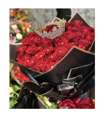 Queen of My Heart Bouquet. An arrangement by Berlin Flower Shop.