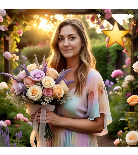 Designer's Choice *Plus* Romantice Themed Floral Arrangement. An arrangement by Anne Marie Rose Floral Design.