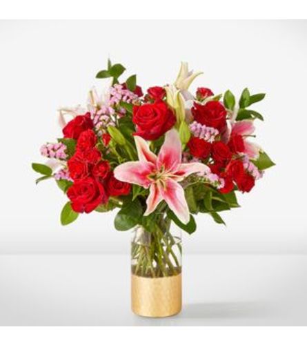 The FTD Hopeless Romantic. An arrangement by Mae's Flowers and Gifts.