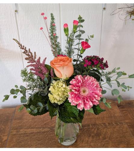 Bright blooms. An arrangement by Block Farms Flowers.