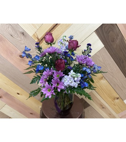 Perfectly Plum. An arrangement by Consider the Lilies.