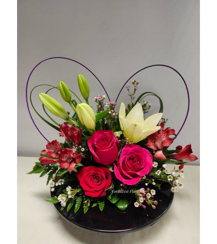 Loving Hearts 2026. An arrangement by Northwest Florist.