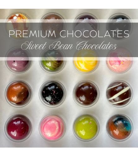 Premium Chocolates. An arrangement by The Greenhouse Florist.