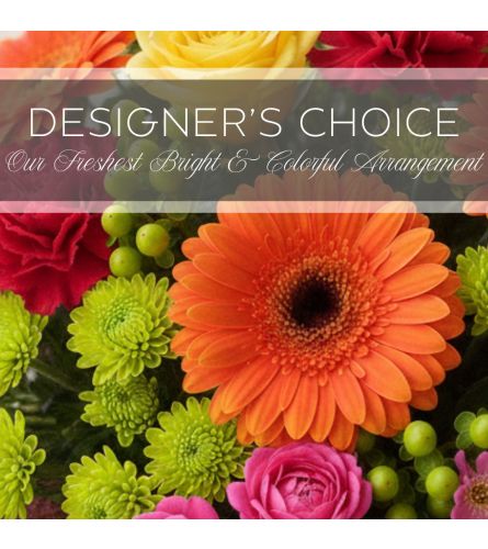 Colorful Arrangement. An arrangement by The Greenhouse Florist.