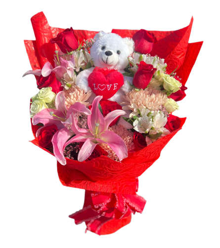 Be Mine Eternal Bloom Bouquet - Deluxe. An arrangement by Flowers by Peter.