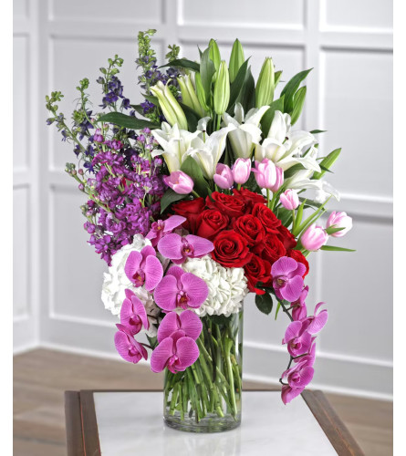 You're Still The One. An arrangement by Aventura Glamour Flowers.