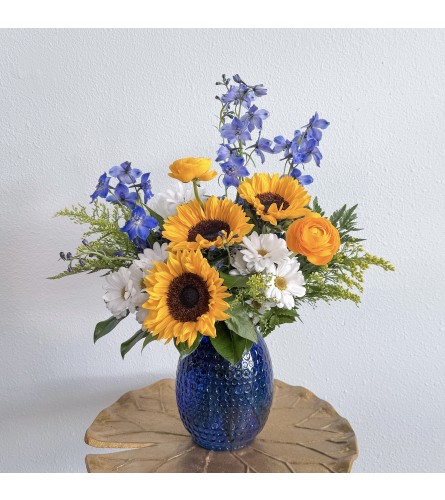 The Sunshine by The Poppy Studio. An arrangement by Orange County Florist.