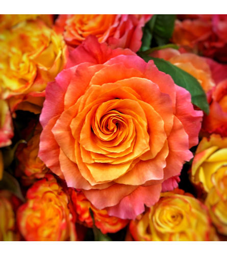 Custom Open Heart Standing Spray. An arrangement by Marianne's Floral Garden.